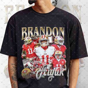 Vintage 90s Brandon Aiyuk Bootleg Rap Tee, Retro Brandon Aiyuk Football Shirt